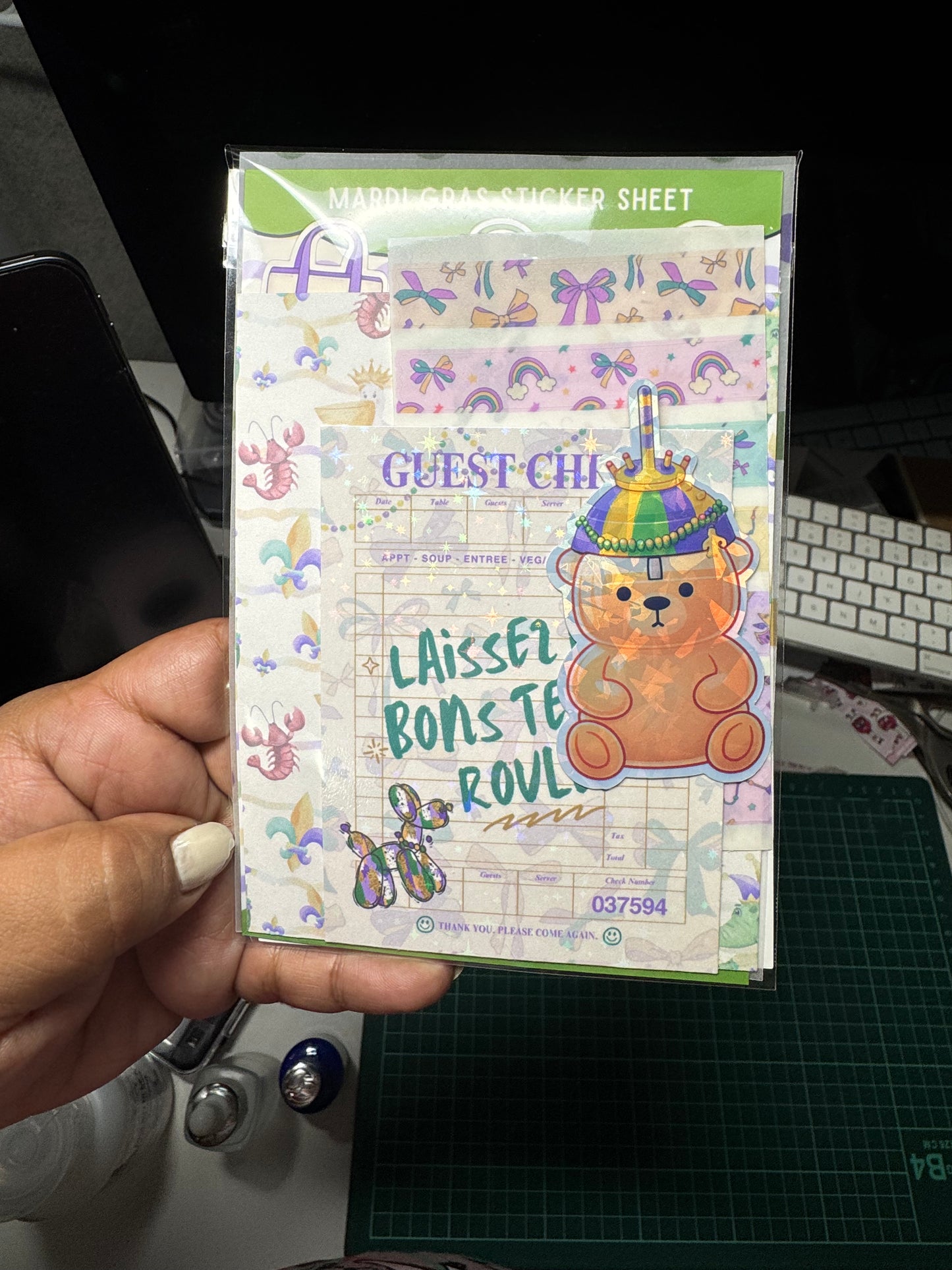 Mardi Gras Junk Journal Mail Club | Limited Edition Planner & Junk Journal Supplies | $10 w/ Free Shipping
