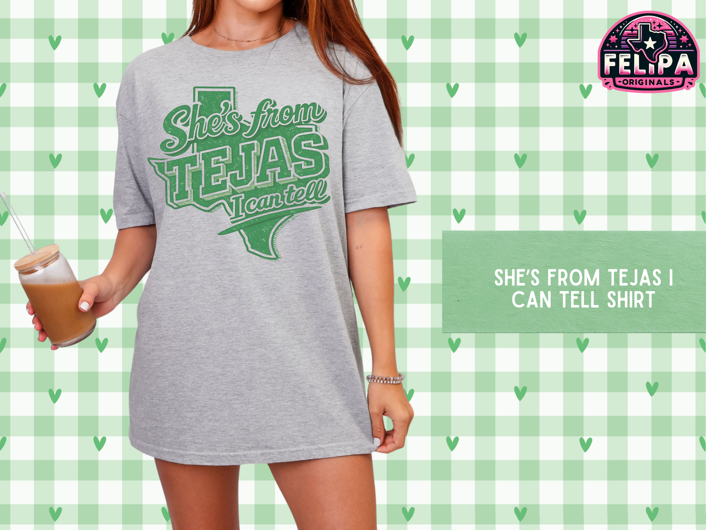 She's From Tejas I Can Tell Shirt | Dallas Hockey Fan Graphic Tee