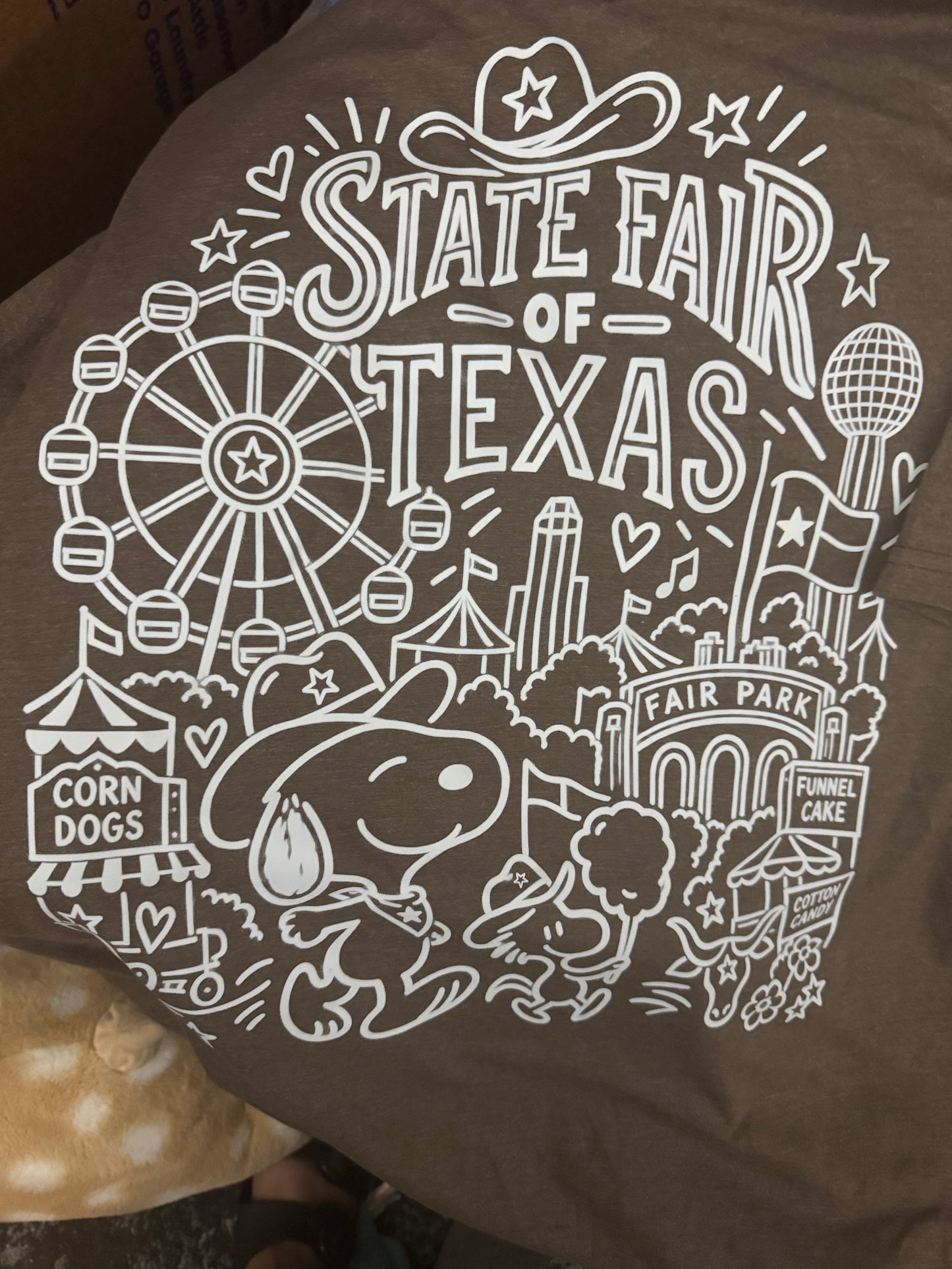 Texas Fair Beagle Doodle Tee | State Fair Inspired Front + Back Graphic
