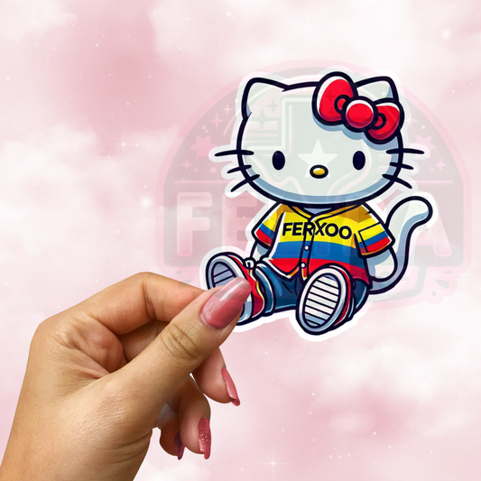 Ferxxo Colombian Pride Kitty Sticker